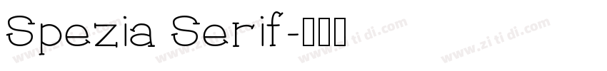 Spezia Serif字体转换